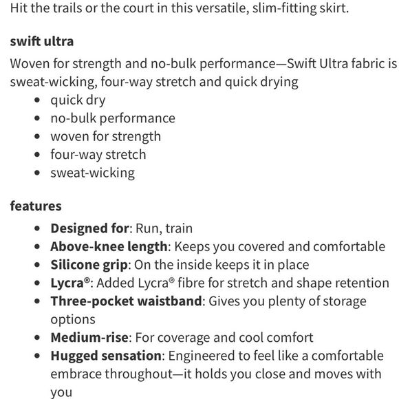 Lululemon Women’s 10 Circuit Breaker Skirt Skort White Athletic Tennis Golf - Picture 7 of 15